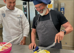 Ricette d'autore nel Laboratorio agroalimentare ENGIM di Oderzo con Gianni VIO