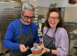 Ricette d'autore nel Laboratorio agroalimentare ENGIM di Oderzo con Franco Dell’Anna e Barbara Stefani