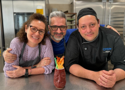 Ricette d'autore nel Laboratorio agroalimentare ENGIM di Oderzo con Franco Dell’Anna e Barbara Stefani
