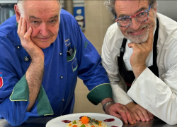 Ricette d'autore nel Laboratorio agroalimentare ENGIM di Oderzo con Beppo Tonon e lo Chef Favaretto