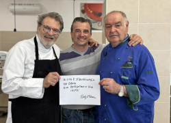 Ricette d'autore nel Laboratorio agroalimentare ENGIM di Oderzo con Beppo Tonon e lo Chef Favaretto
