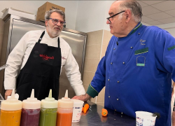 Ricette d'autore nel Laboratorio agroalimentare ENGIM di Oderzo con Beppo Tonon e lo Chef Favaretto